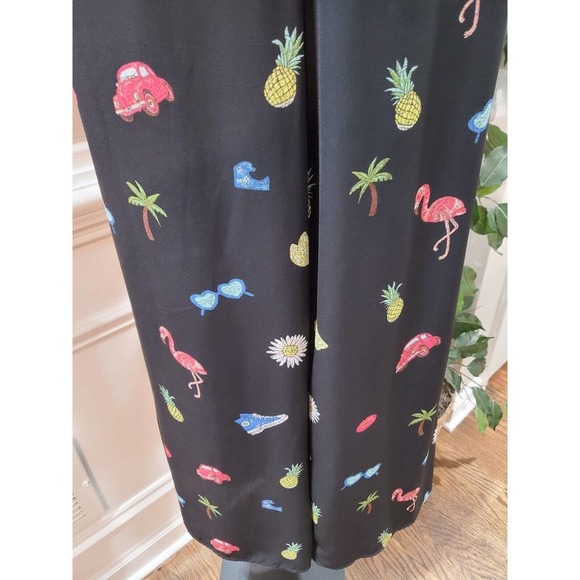 Be Chetta B Women's Black Polyester Sleeveless Round Neck Wide Leg Jumpsuit 2 - Picture 4 of 13